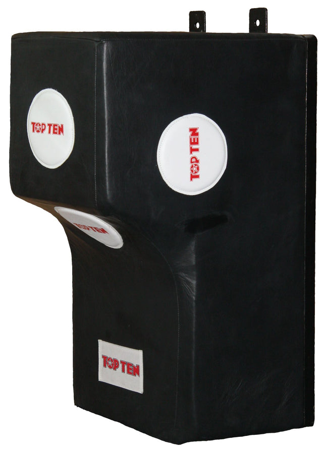 TOP TEN Wall kicking shield “Allround” 60 cm x 40 cm x 23 cm bis 37 cm Black at Bytomic Trade and Wholesale