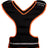 TOP TEN Weight vest Neoprene 5 kg blackgreen Black - Red at Bytomic Trade and Wholesale