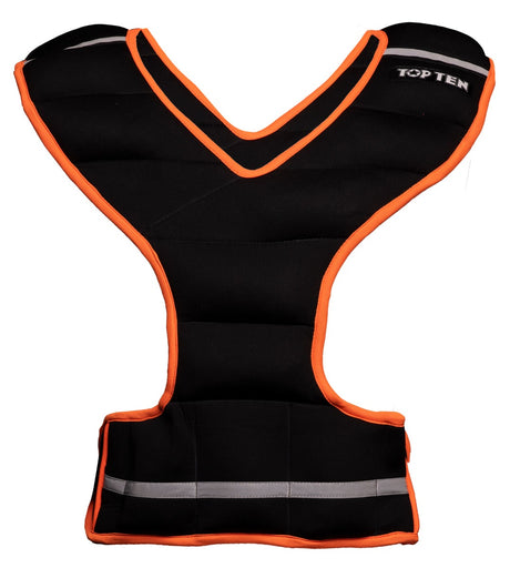TOP TEN Weight vest Neoprene 5 kg blackgreen Black - Red at Bytomic Trade and Wholesale