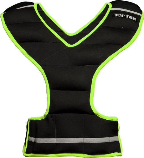 TOP TEN Weight vest Neoprene 5 kg blackgreen Black - Green at Bytomic Trade and Wholesale