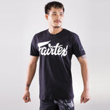 Fairtex TS7 Script Logo Cotton T-Shirt Black