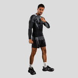 Venum Adrenaline Long Sleeve Rash Guard Black/Silver Grey    at Bytomic Trade and Wholesale