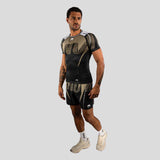Venum Adrenaline Short Sleeve Rash Guard Black/Sand    at Bytomic Trade and Wholesale