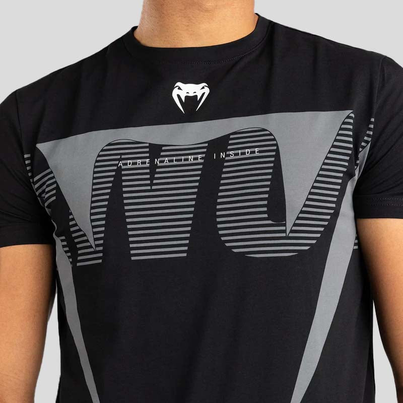 Venum Adrenaline T-Shirt Black/Silver Grey