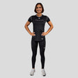 Venum Adrenaline Women's Dry-Tech T-Shirt Black/Ivory    at Bytomic Trade and Wholesale