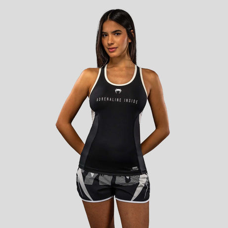 Venum Adrenaline Women's Dry Tech Tank Top Black/Ivory    at Bytomic Trade and Wholesale