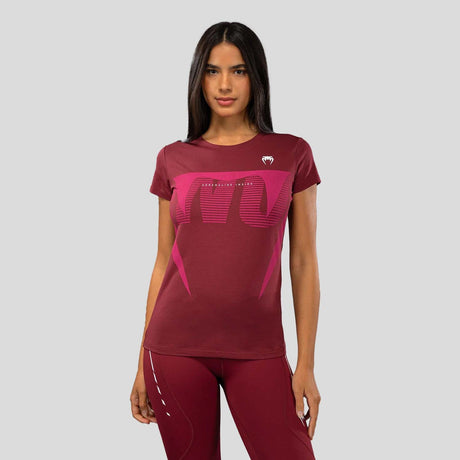 Venum Adrenaline Women's T-Shirt Burgundy/Pink    at Bytomic Trade and Wholesale