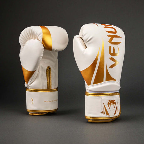 Venum Challenger 2.5 Boxing Gloves White/Gold at Bytomic Trade and Wholesale