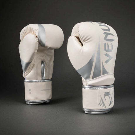 Venum Challenger 2.5 Boxing Gloves White/Silver at Bytomic Trade and Wholesale