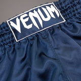 Venum Classic Muay Thai Short Navy blue/white - detail