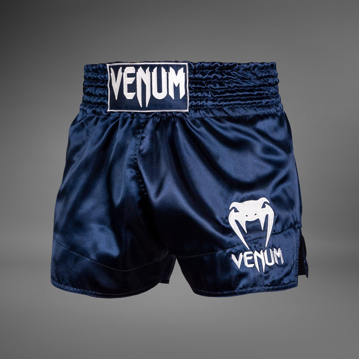 Venum Classic Muay Thai Short Navy blue/white    at Bytomic Trade and Wholesale