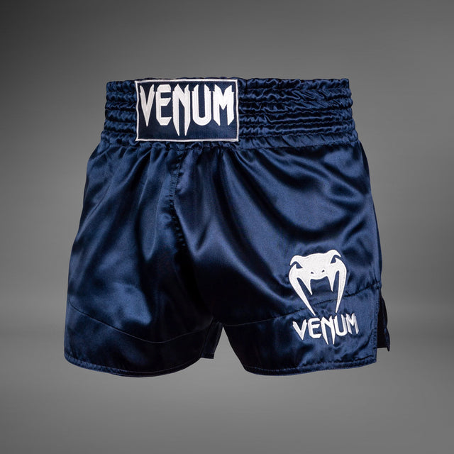 Venum Classic Muay Thai Short Navy blue/white    at Bytomic Trade and Wholesale