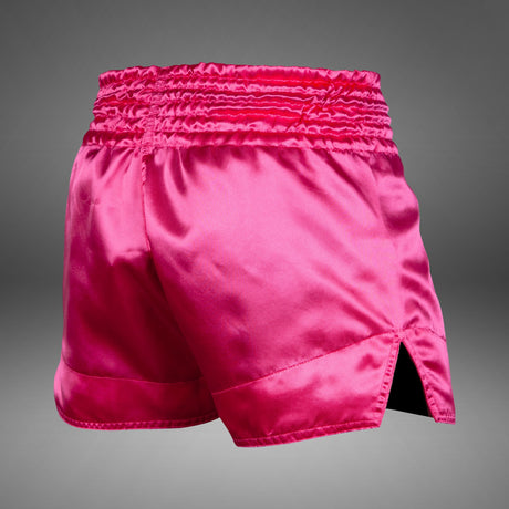 Venum Classic Muay Thai Short Pink/White - back