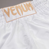 Venum Classic Muay Thai Short White/Gold - detail