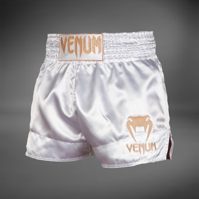 Venum Classic Muay Thai Short White/Gold    at Bytomic Trade and Wholesale