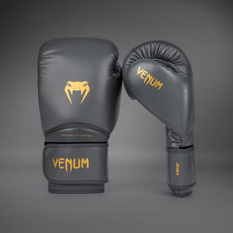Venum Contender 1.5 Boxing Gloves Grey/Gold - back