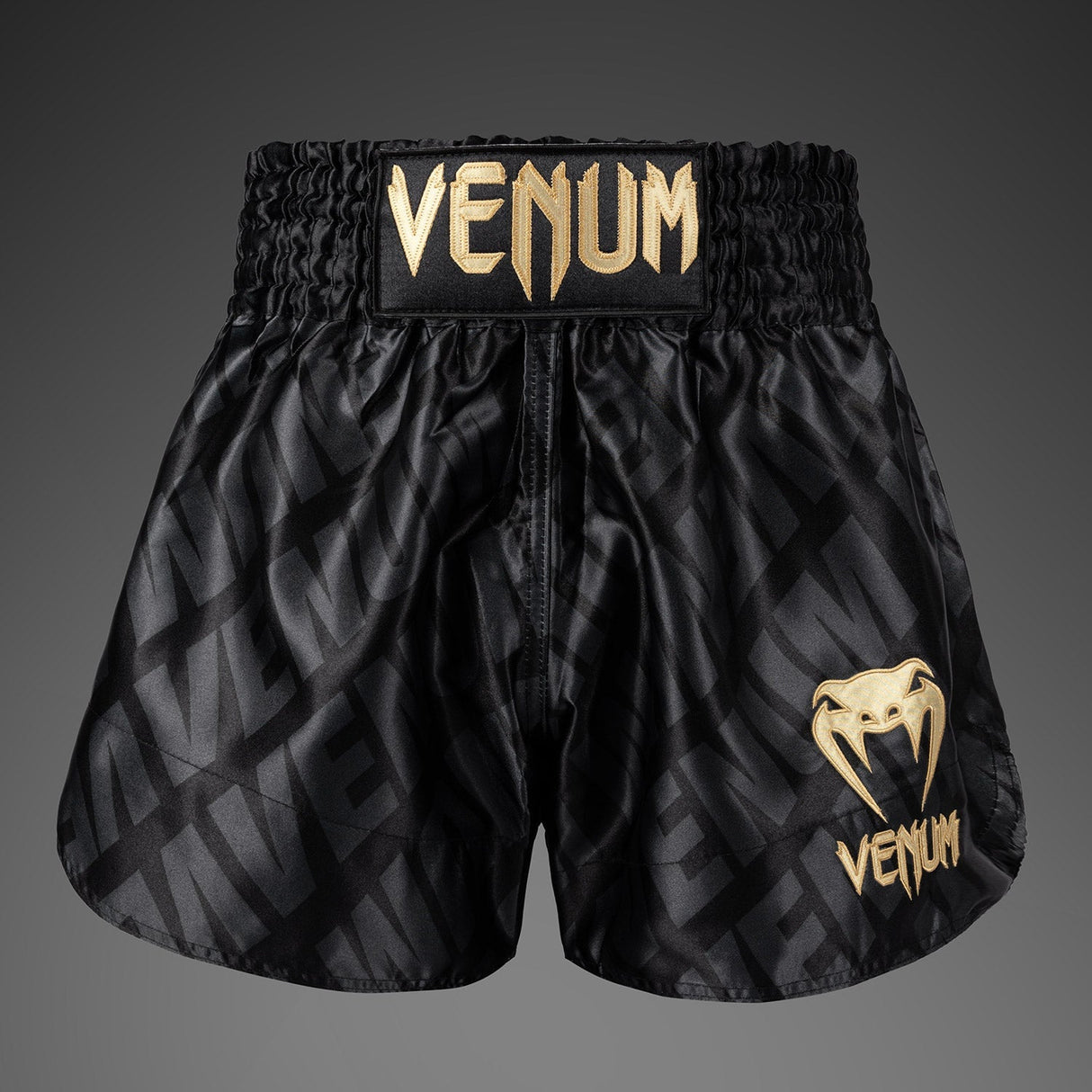 Venum Contender XT Muay Thai Shorts – Black/Gold    at Bytomic Trade and Wholesale