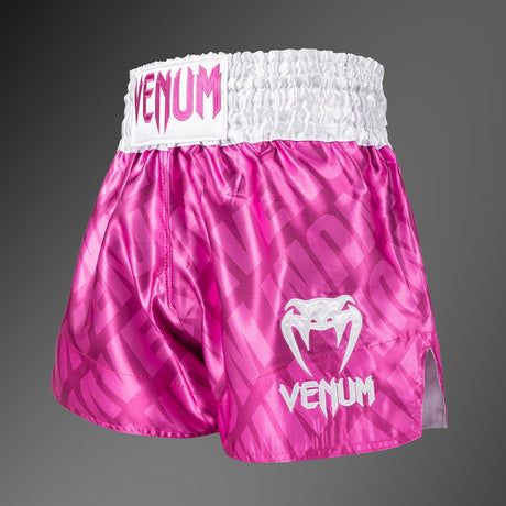 Venum Contender XT Muay Thai Shorts Candy Pink/ White - back