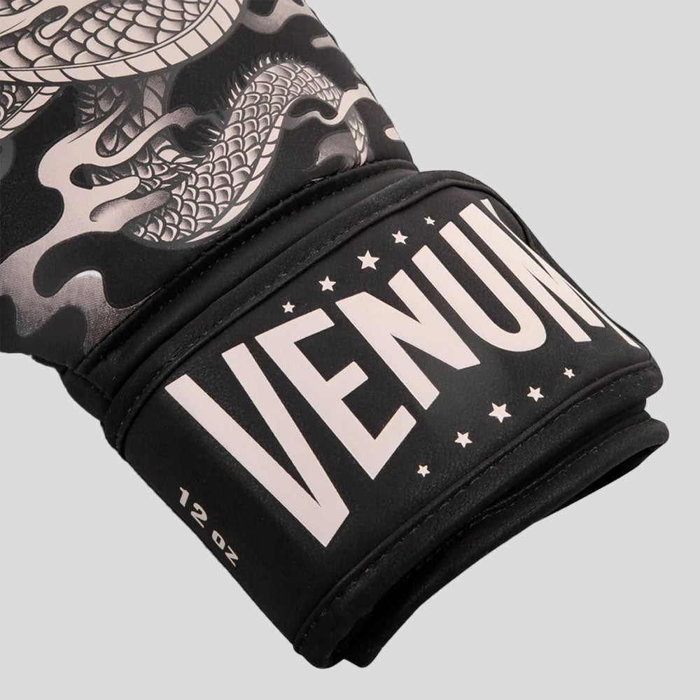 Venum Dragon's Flight Boxing Gloves Black/Sand at Bytomic Trade and Wholesale