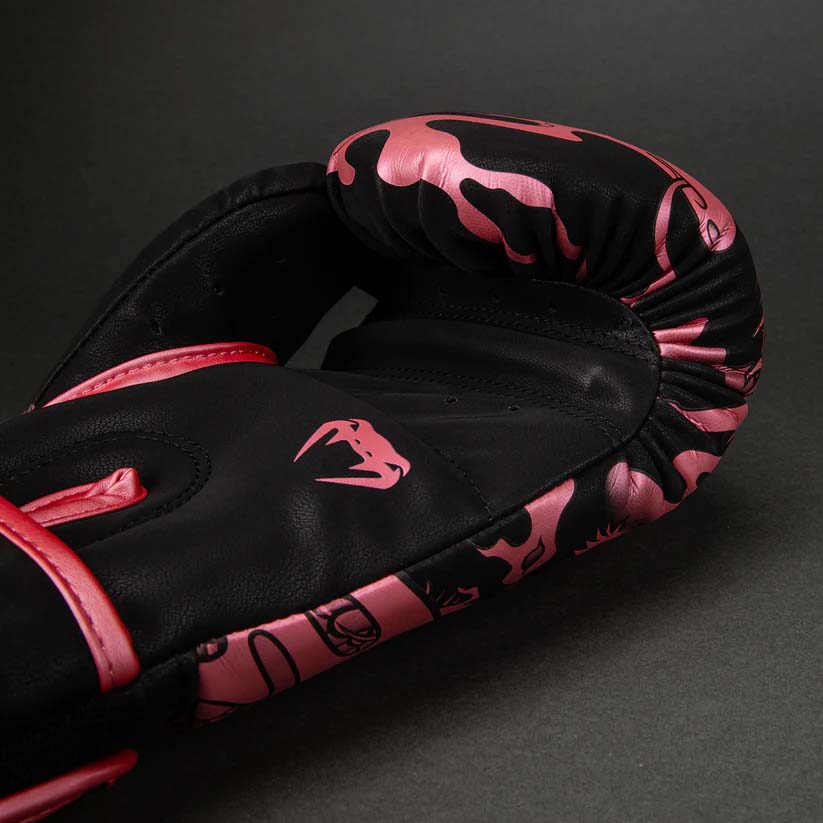 Venum Dragon's Flight Boxing Gloves Black/Metallic Pink at Bytomic Trade and Wholesale