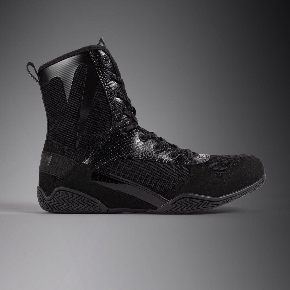 Venum Elite Boxing Shoes Black - back