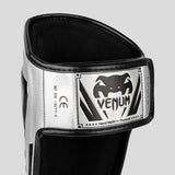 Venum Elite Stand Up Shin Guards Silver/Black at Bytomic Trade and Wholesale