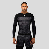 Venum G-Fit Scales Long Sleeve Rash Guard Black/Charcoal Grey    at Bytomic Trade and Wholesale