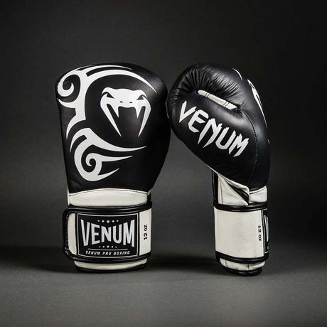 Venum Giant 2.0 Mike Tyson Pro Boxing Gloves Deep Black/Optical White at Bytomic Trade and Wholesale