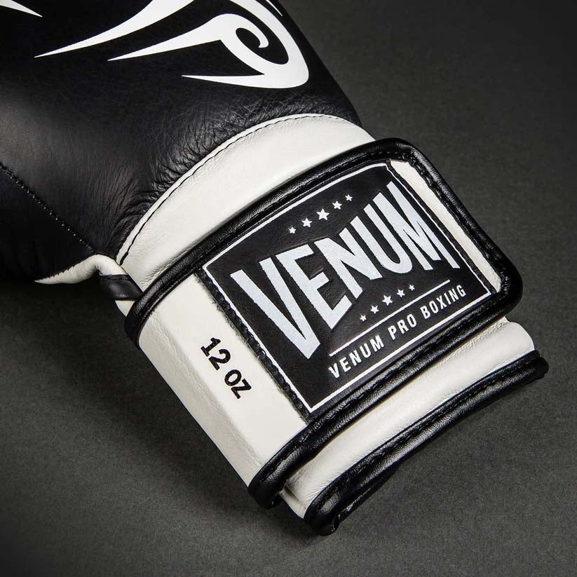 Venum Giant 2.0 Mike Tyson Pro Boxing Gloves Deep Black/Optical White at Bytomic Trade and Wholesale