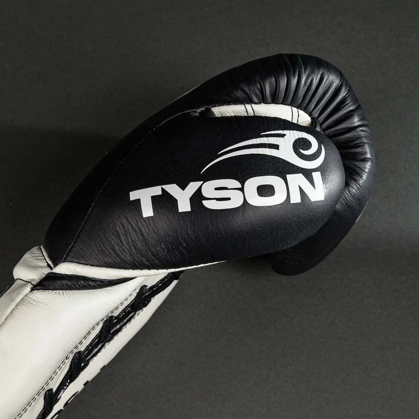 Venum Giant 2.0 Mike Tyson Pro Laced Boxing Gloves Deep Black/Optical White at Bytomic Trade and Wholesale