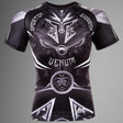 Venum Gladiator 3.0 Rashguard Black/White Short Sleeves    at Bytomic Trade and Wholesale