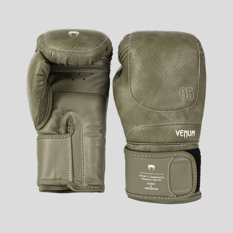 Venum Impact Evo Scales Boxing Gloves Army Green at Bytomic Trade and Wholesale