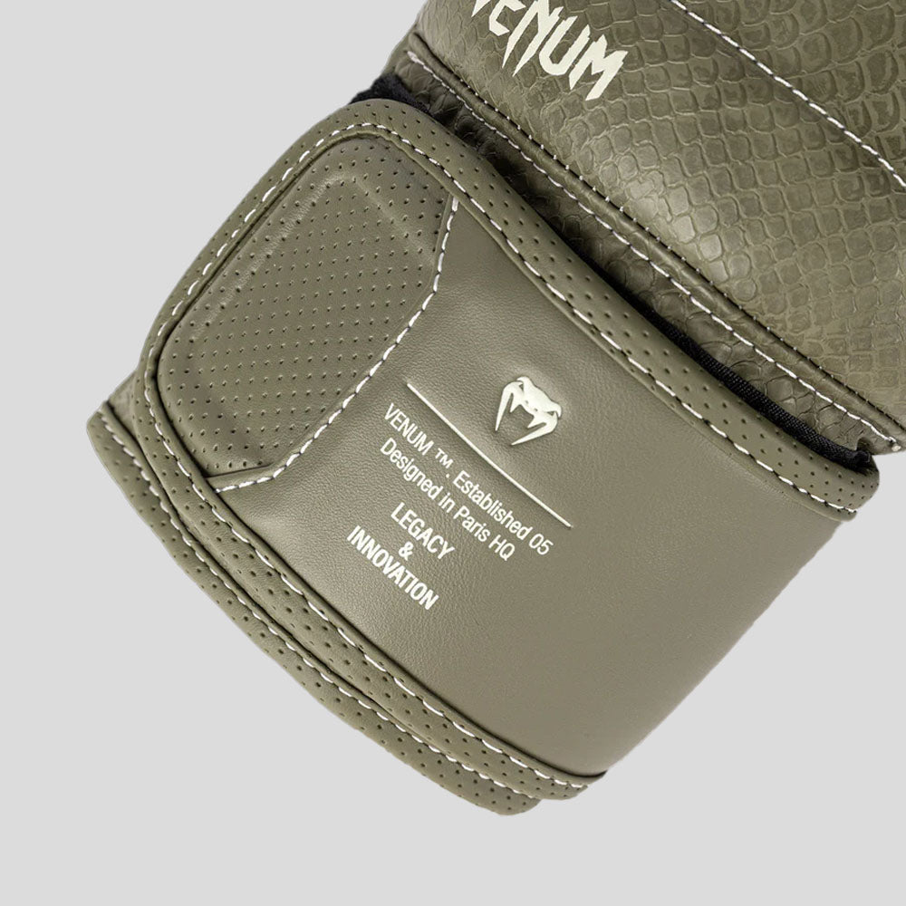 Venum Impact Evo Scales Boxing Gloves Army Green at Bytomic Trade and Wholesale