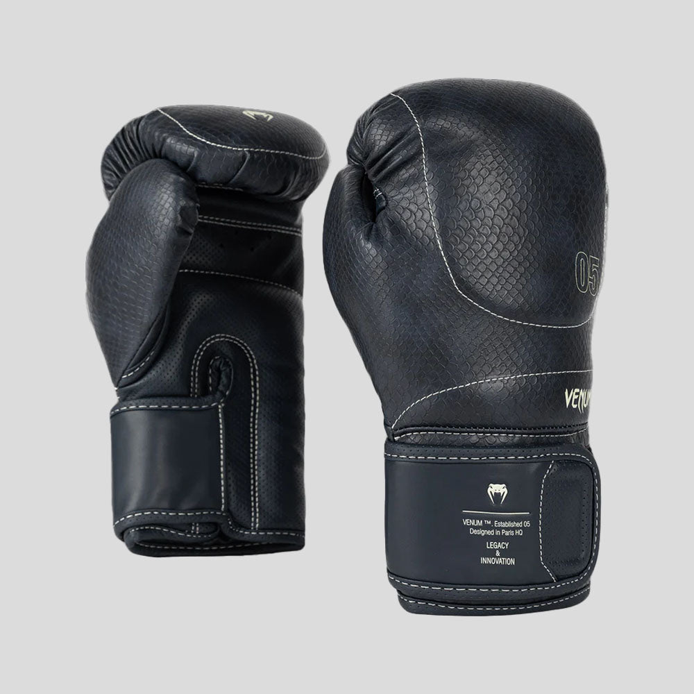 Venum Impact Evo Scales Boxing Gloves Midnight Blue at Bytomic Trade and Wholesale