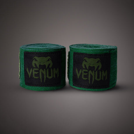 Venum Kontact Boxing Hand Wraps Khaki/Black 4.5m (180 in) - back