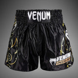 Venum VTC Flames Muay Thai Shorts Black/Gold at Bytomic Trade and Wholesale