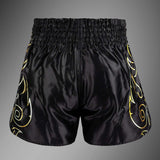 Venum VTC Flames Muay Thai Shorts Black/Gold at Bytomic Trade and Wholesale