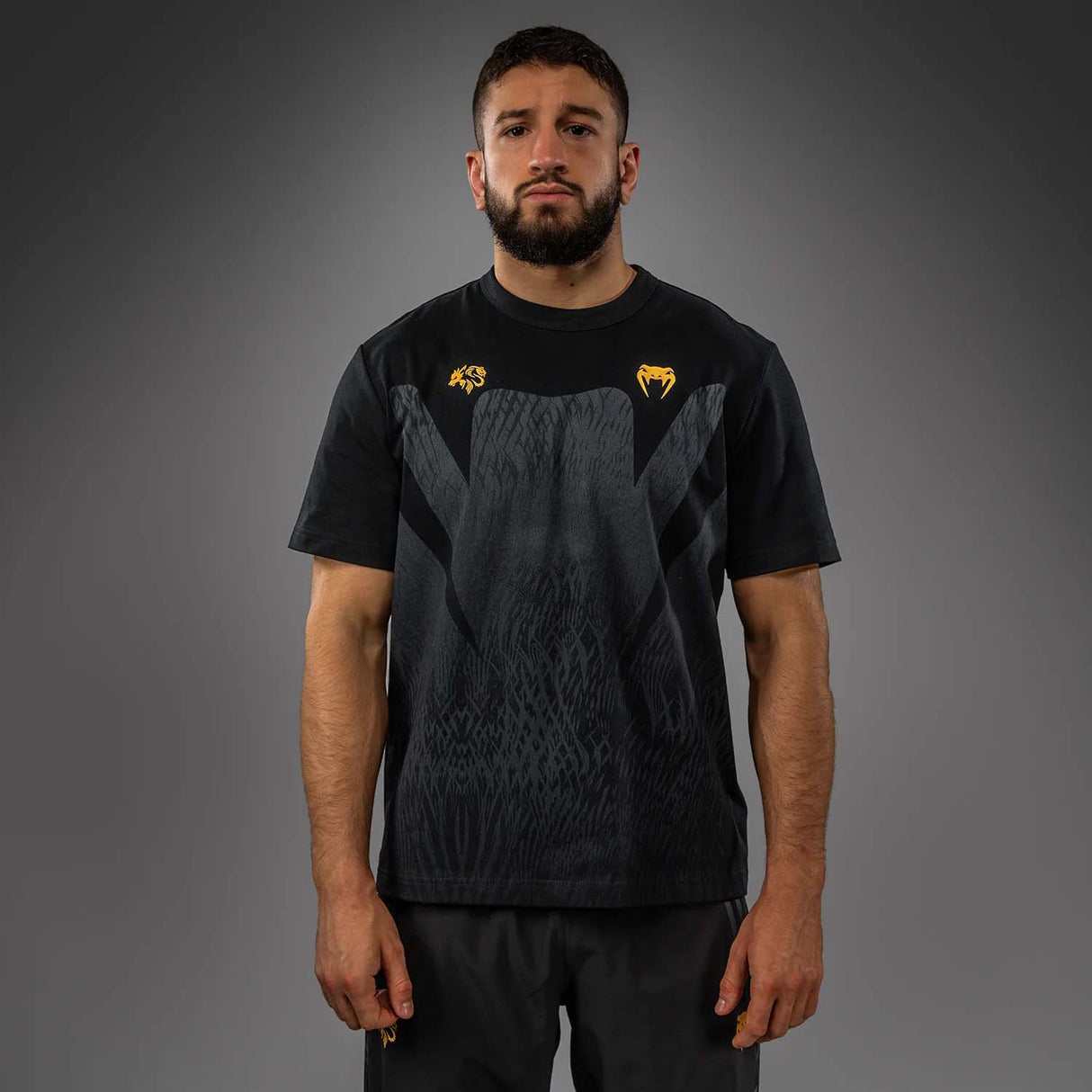 Venum x Chimaev T-Shirt Black/Grey    at Bytomic Trade and Wholesale