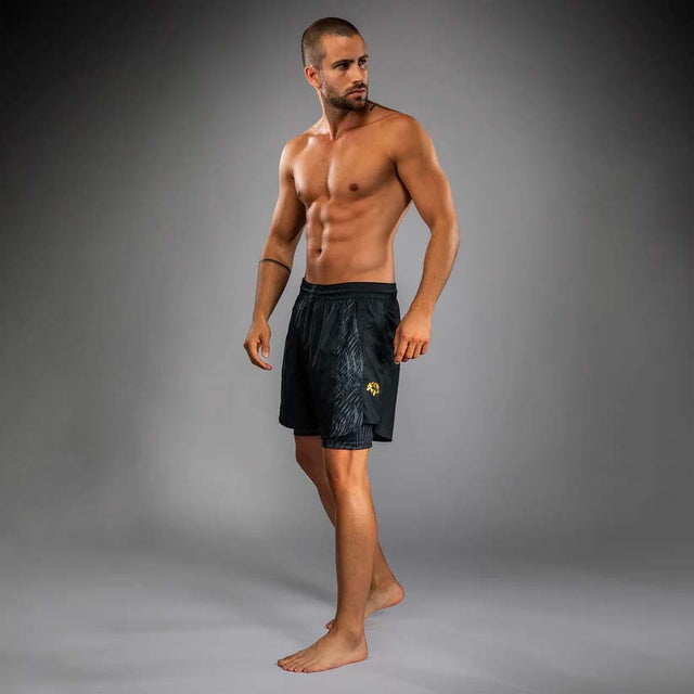 Venum x Chimaev Training Shorts Black/Grey    at Bytomic Trade and Wholesale