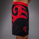 Venum x Mike Tyson Tiger Training Shorts Deep Black/Intense Red