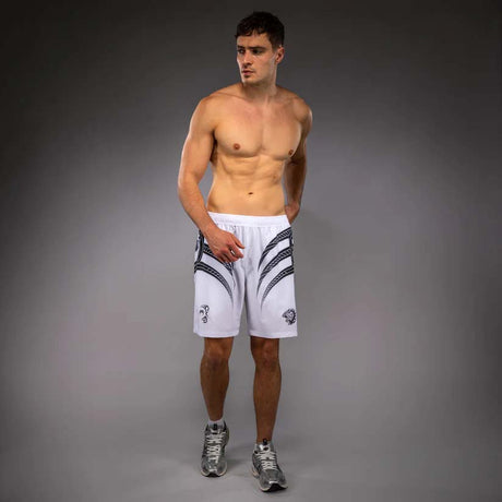 Venum x Mike Tyson Tiger Training Shorts Optical White/Deep Black