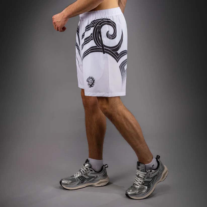 Venum x Mike Tyson Tiger Training Shorts Optical White/Deep Black