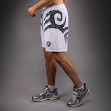 Venum x Mike Tyson Tiger Training Shorts Optical White/Deep Black