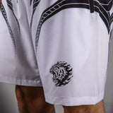 Venum x Mike Tyson Tiger Training Shorts Optical White/Deep Black