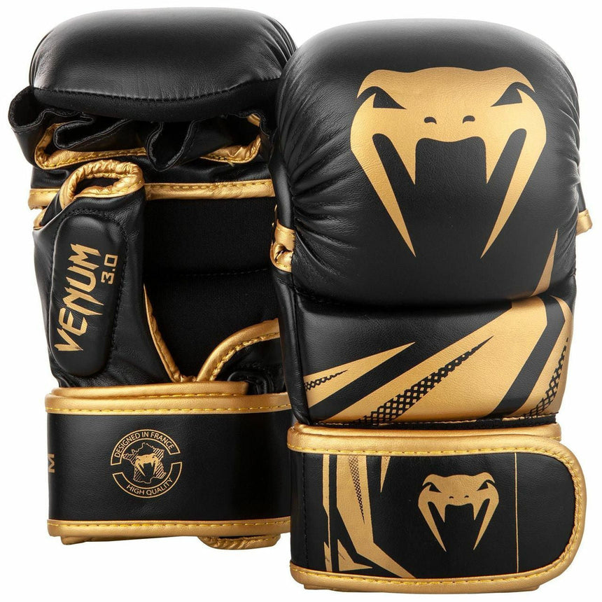 Black/Gold Challenger 3.0 MMA Sparring Gloves Small   at Bytomic Trade and Wholesale