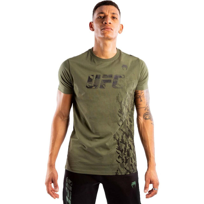 Venum UFC Authentic Fight Week T-Shirt Khaki Small  at Bytomic Trade and Wholesale