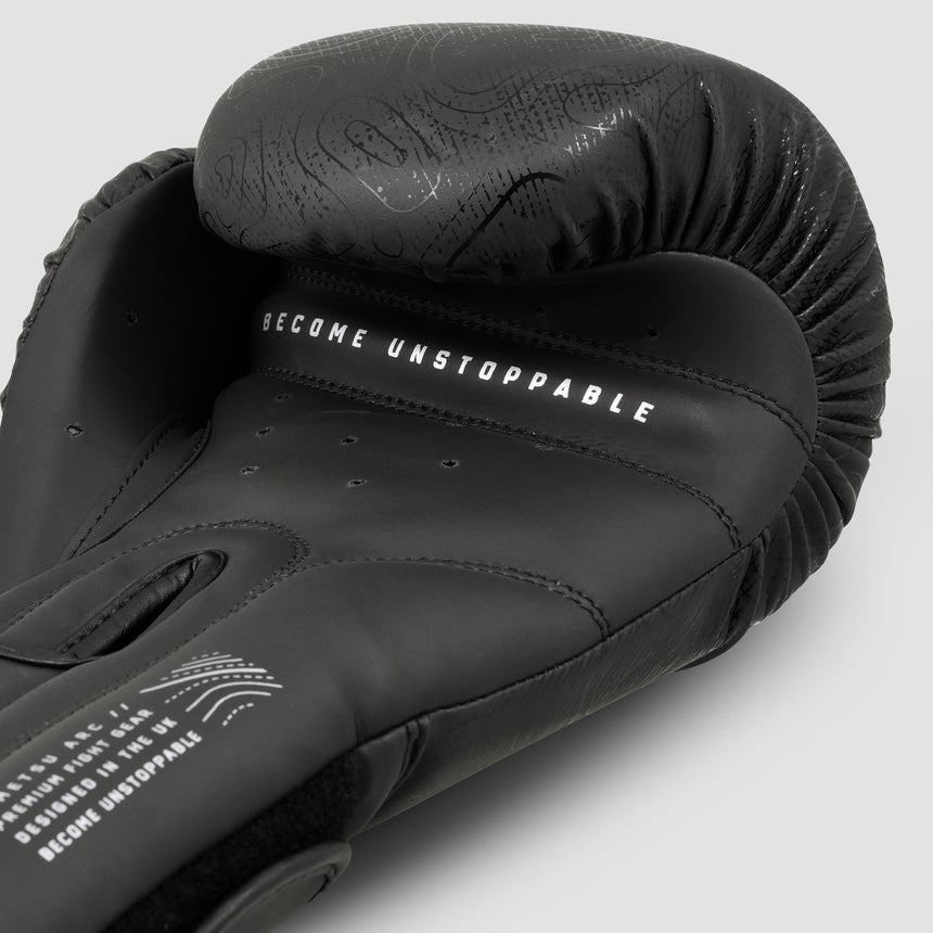 Black/Silver Fumetsu Arc Boxing Gloves    at Bytomic Trade and Wholesale