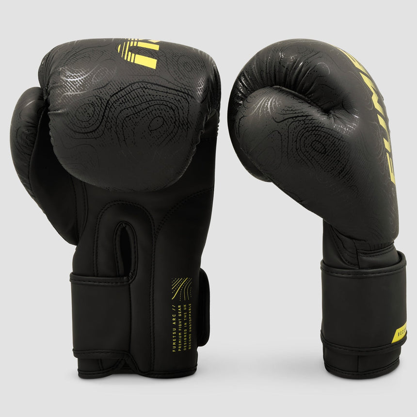 Black/Yellow Fumetsu Arc Boxing Gloves    at Bytomic Trade and Wholesale