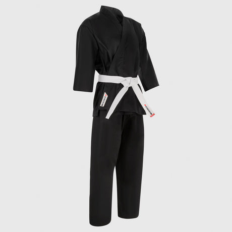 Black Bytomic Red Label 7oz Cotton Karate Uniform    at Bytomic Trade and Wholesale