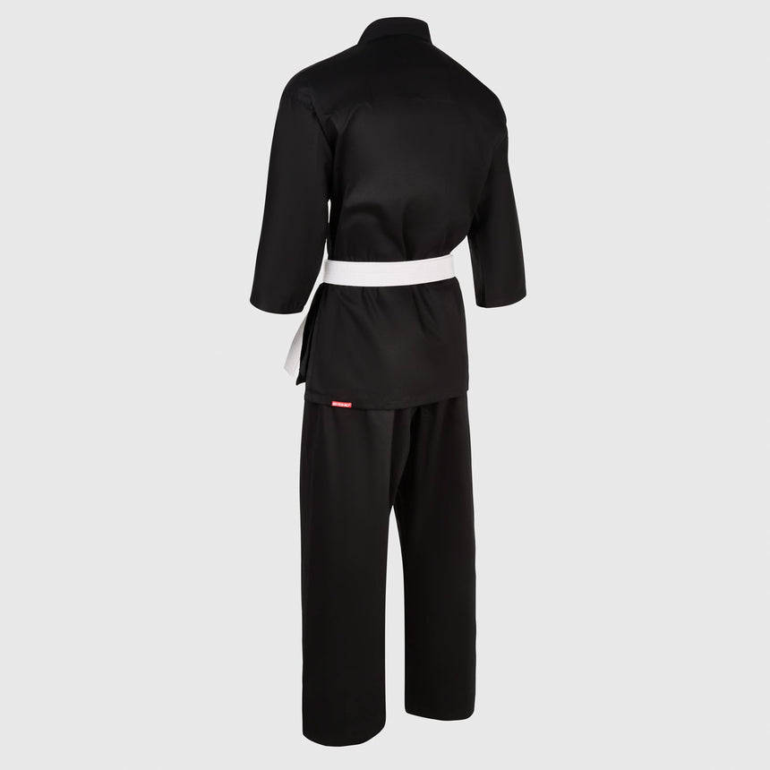 Black Bytomic Red Label 7oz Cotton Karate Uniform    at Bytomic Trade and Wholesale